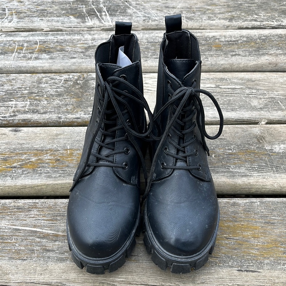 Black Ardene Combat Boots